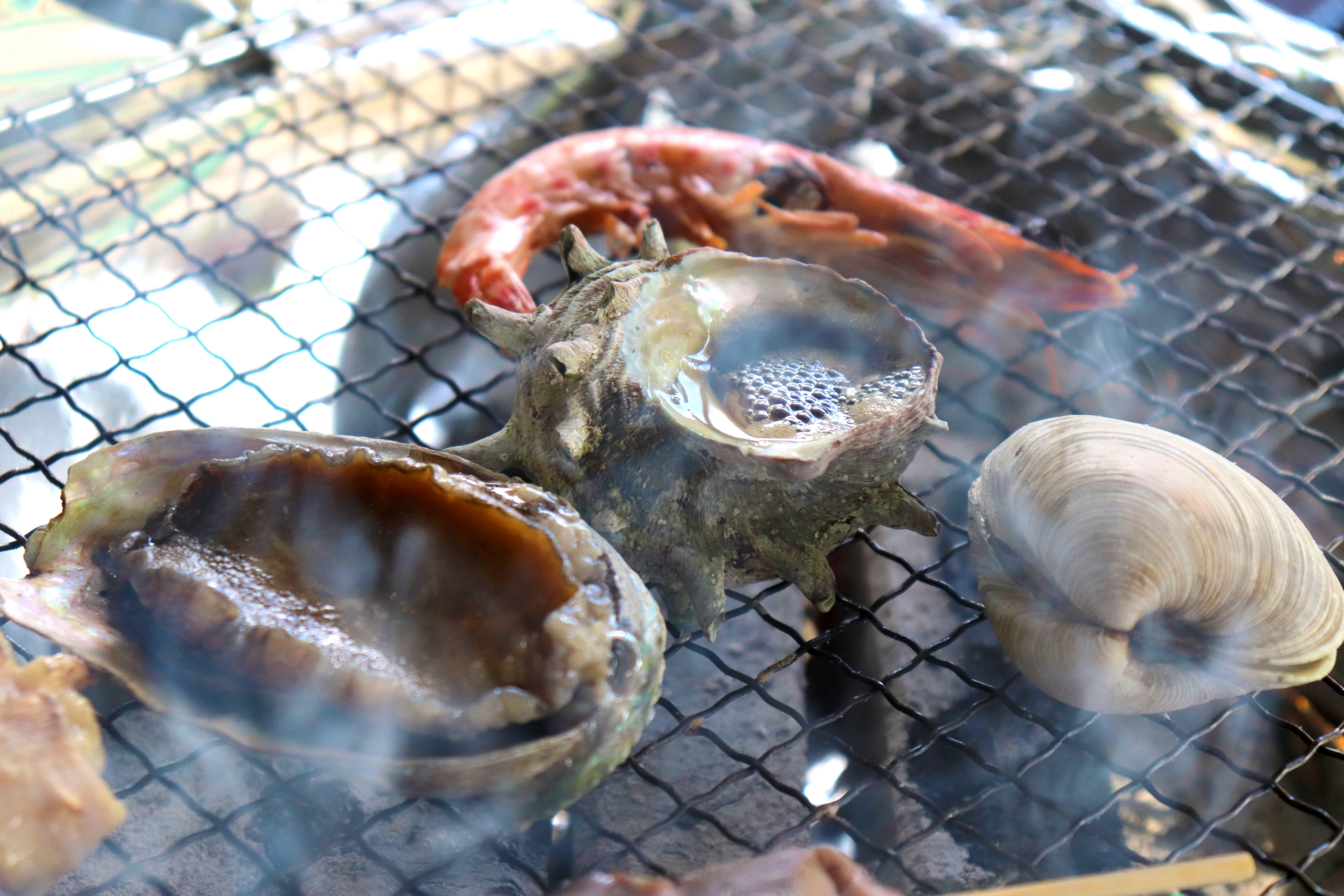 Famous Local Specialty: Grilled Sazae (Turban Shell) in Enoshima Island