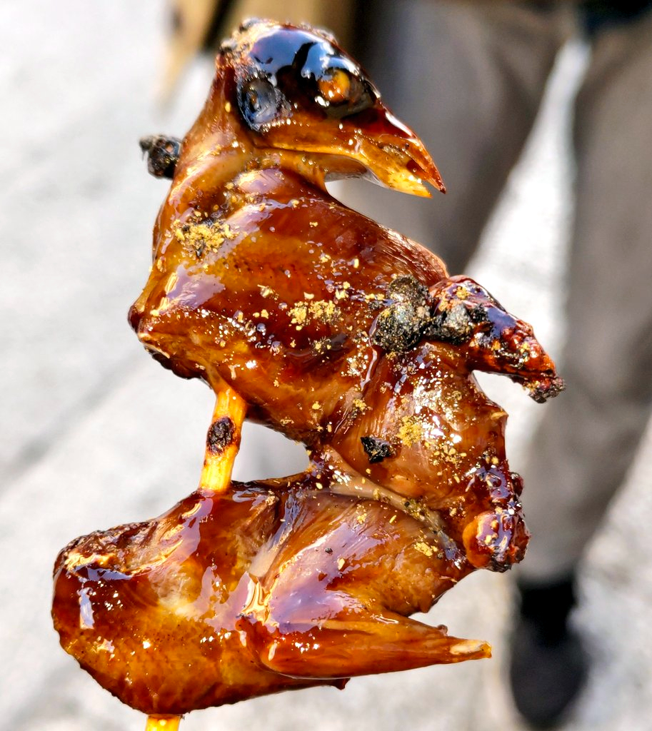 Famous Local Specialty: Grilled Quail (Suzume-yaki) in Fushimi Inari