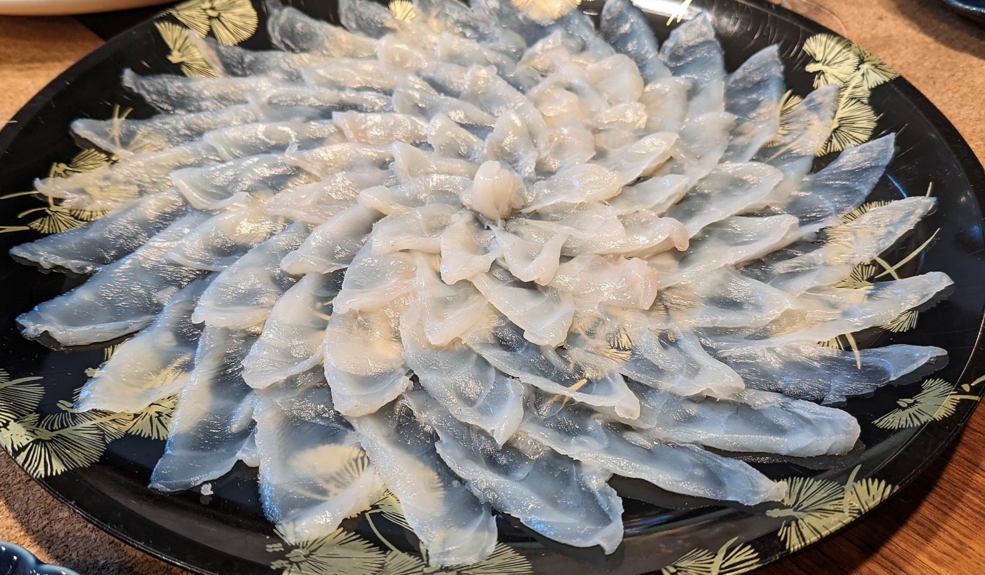 Famous Local Specialty: Fugu Sashimi (Tessa) in Karato Market