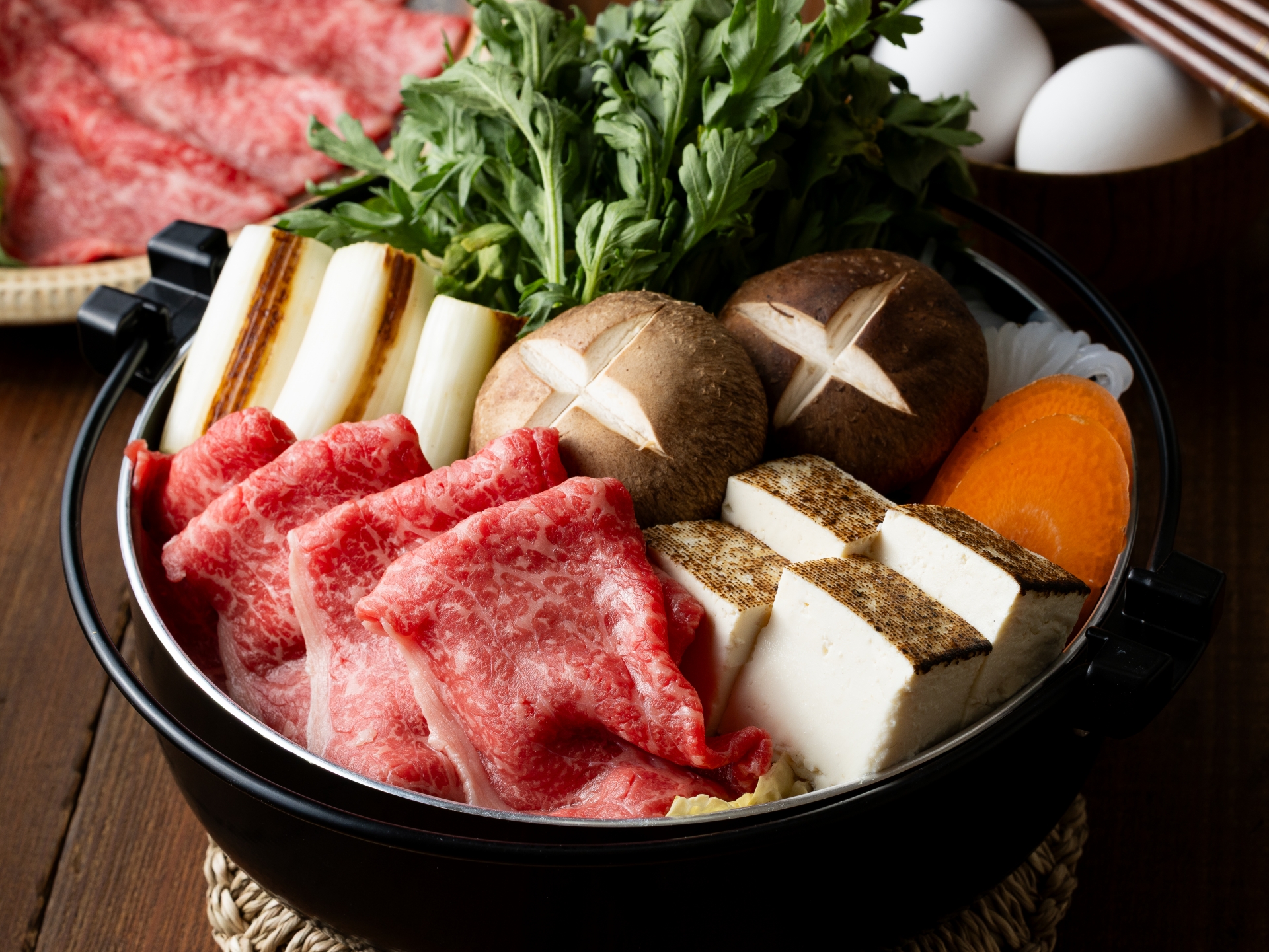 Famous Local Specialty: Joshu Wagyu Sukiyaki in Kusatsu Onsen