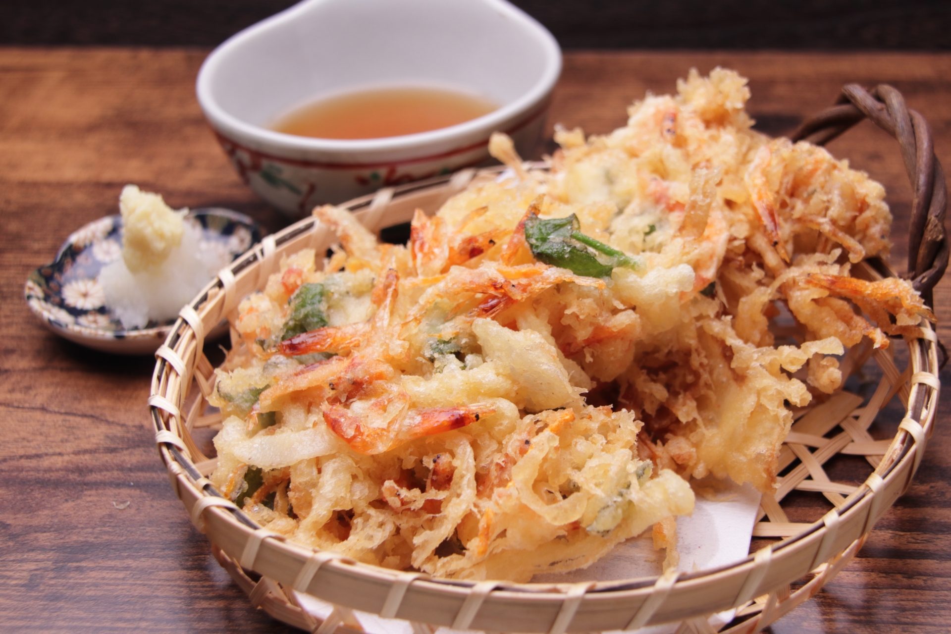 Famous Local Specialty: Sakura-ebi (Cherry Shrimp) Kakiage in Nihondaira