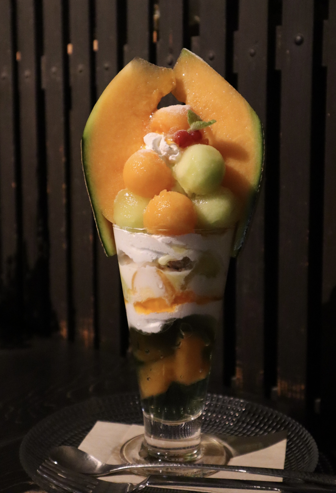 Famous Local Specialty: Hokkaido Melon & Soft Serve Parfait in Nijo Market