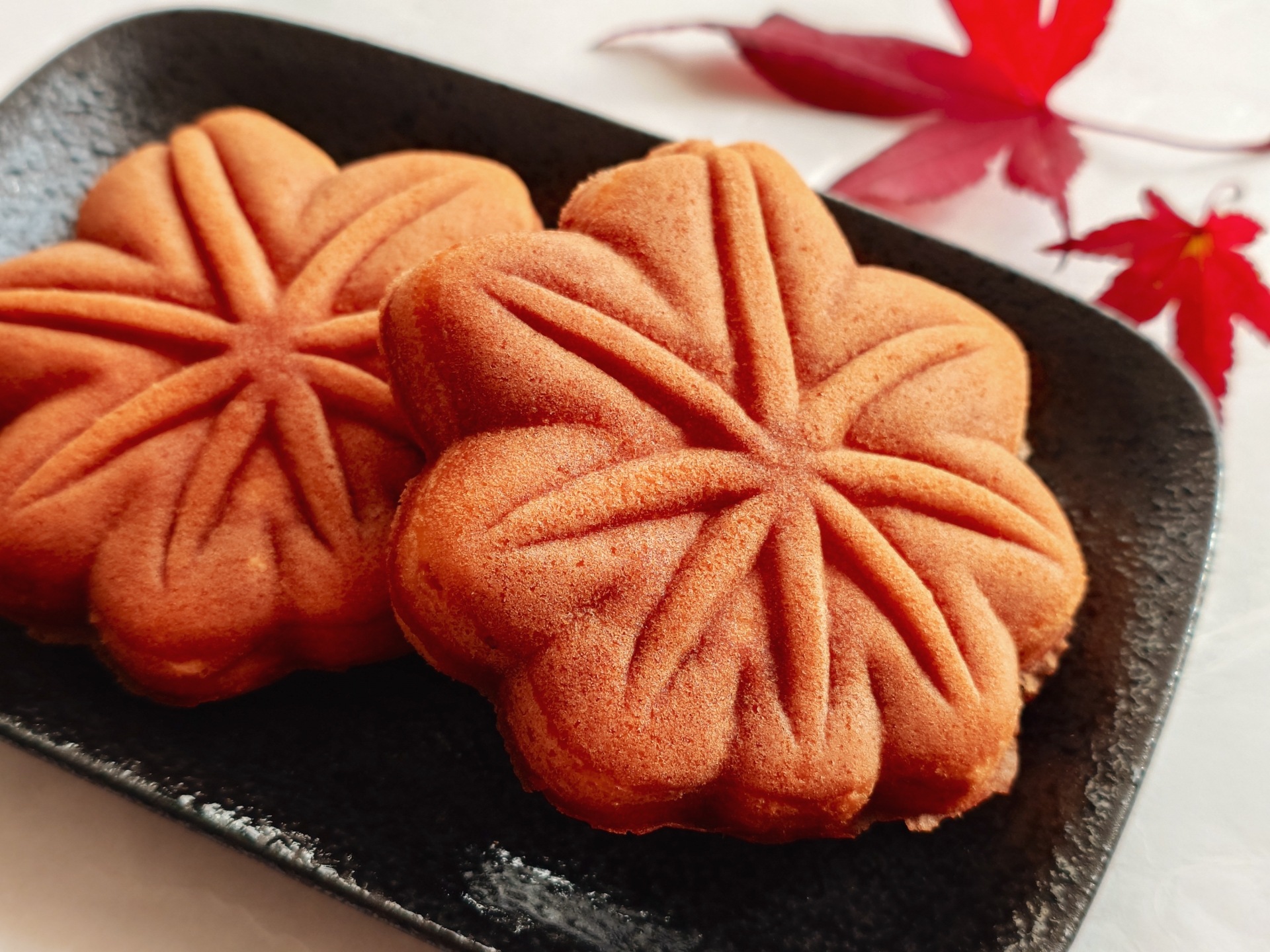 Famous Local Specialty: Momiji Manju (Maple Leaf Cakes) in Okonomimura