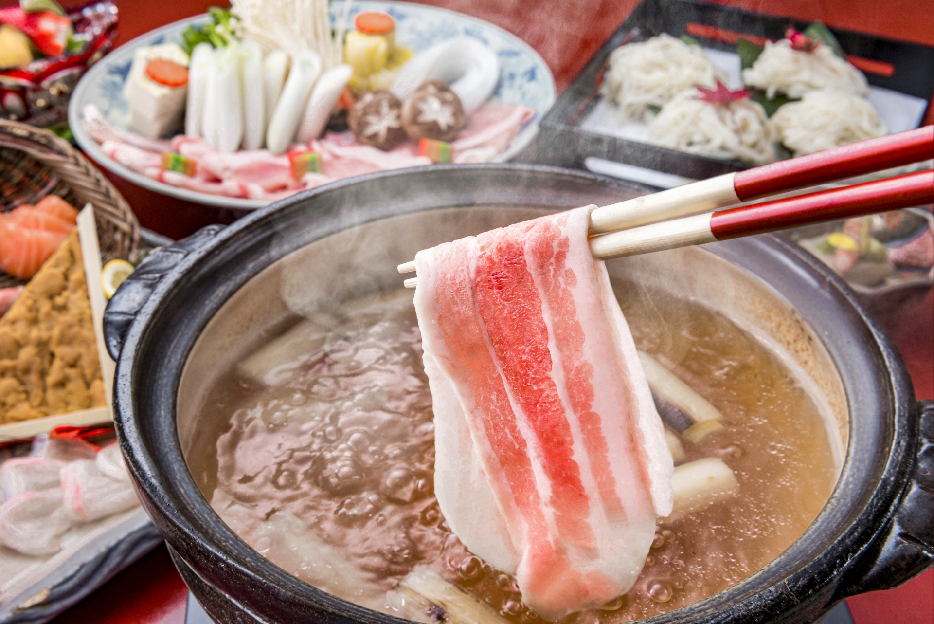 Famous Local Specialty: Kagoshima Kurobuta Shabu-Shabu in Sengan-en