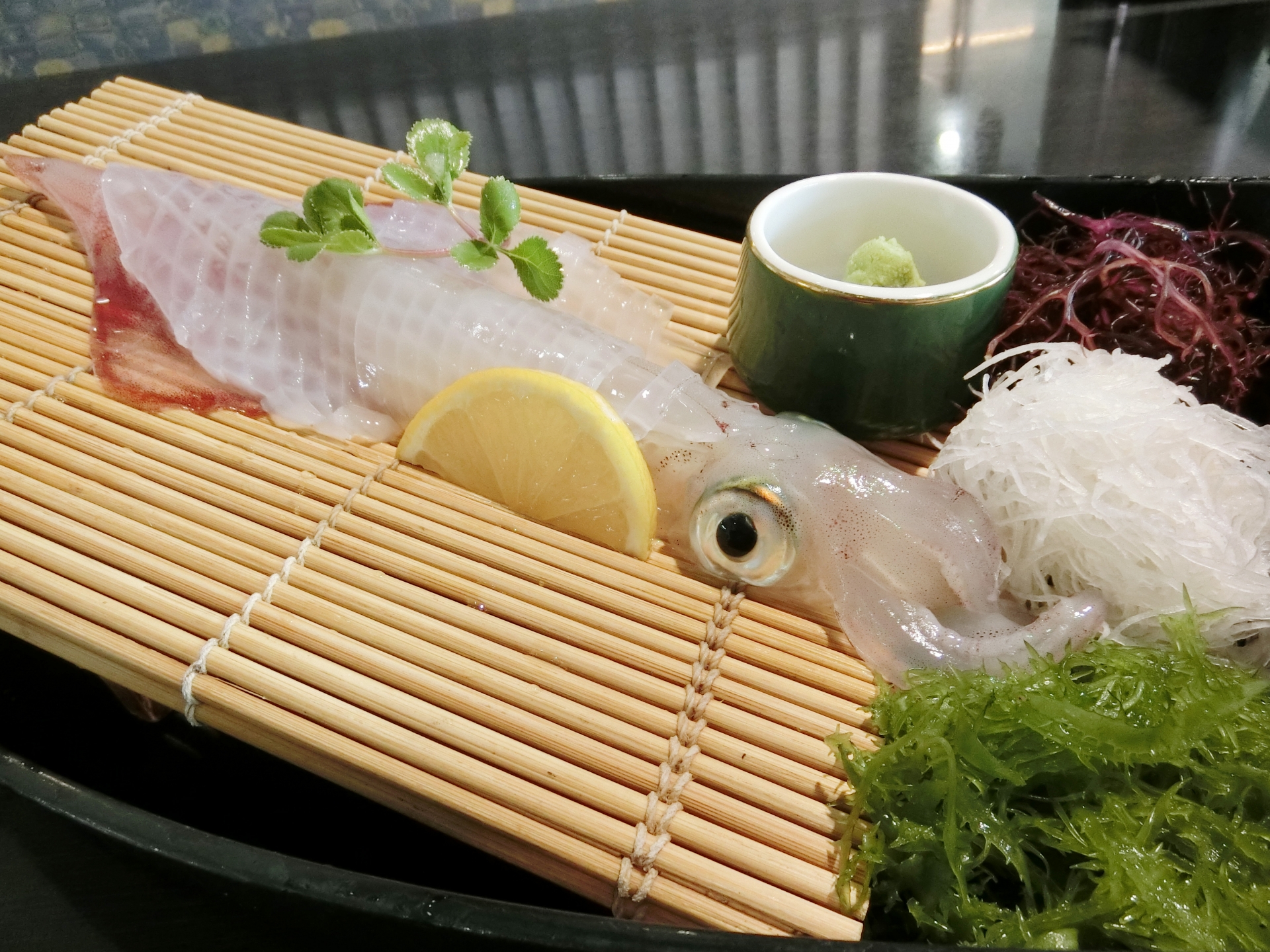 Famous Local Specialty: Ika no Ikizukuri (Live Squid Sashimi) in Yobuko Port